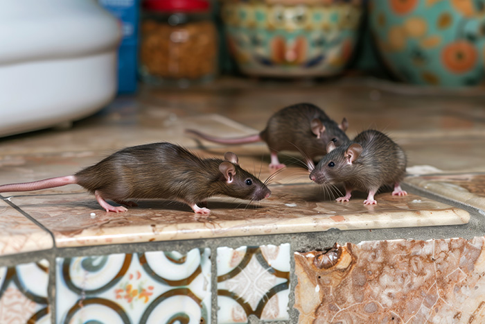 Infestation de rats dans une boutique