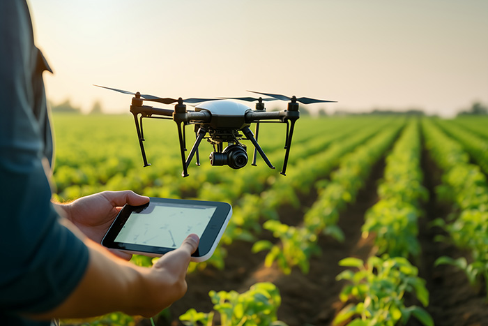 Drone contrôlant la présence de nuisibles