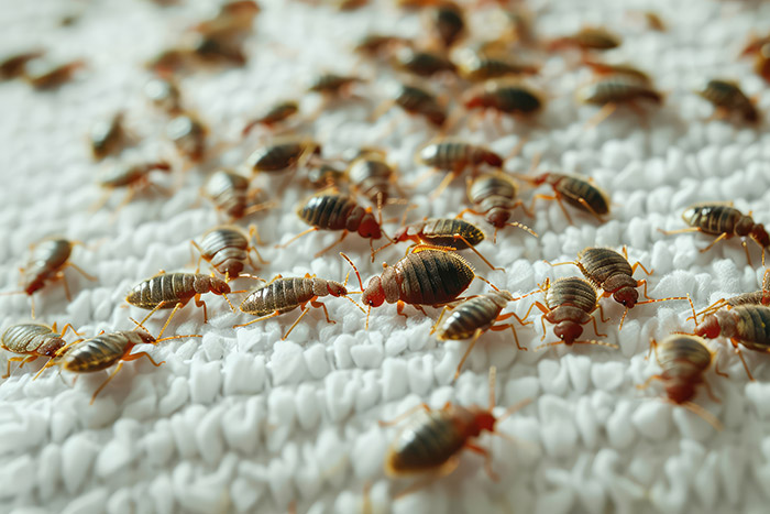 Illustration d'une infestation de punaises de lit
